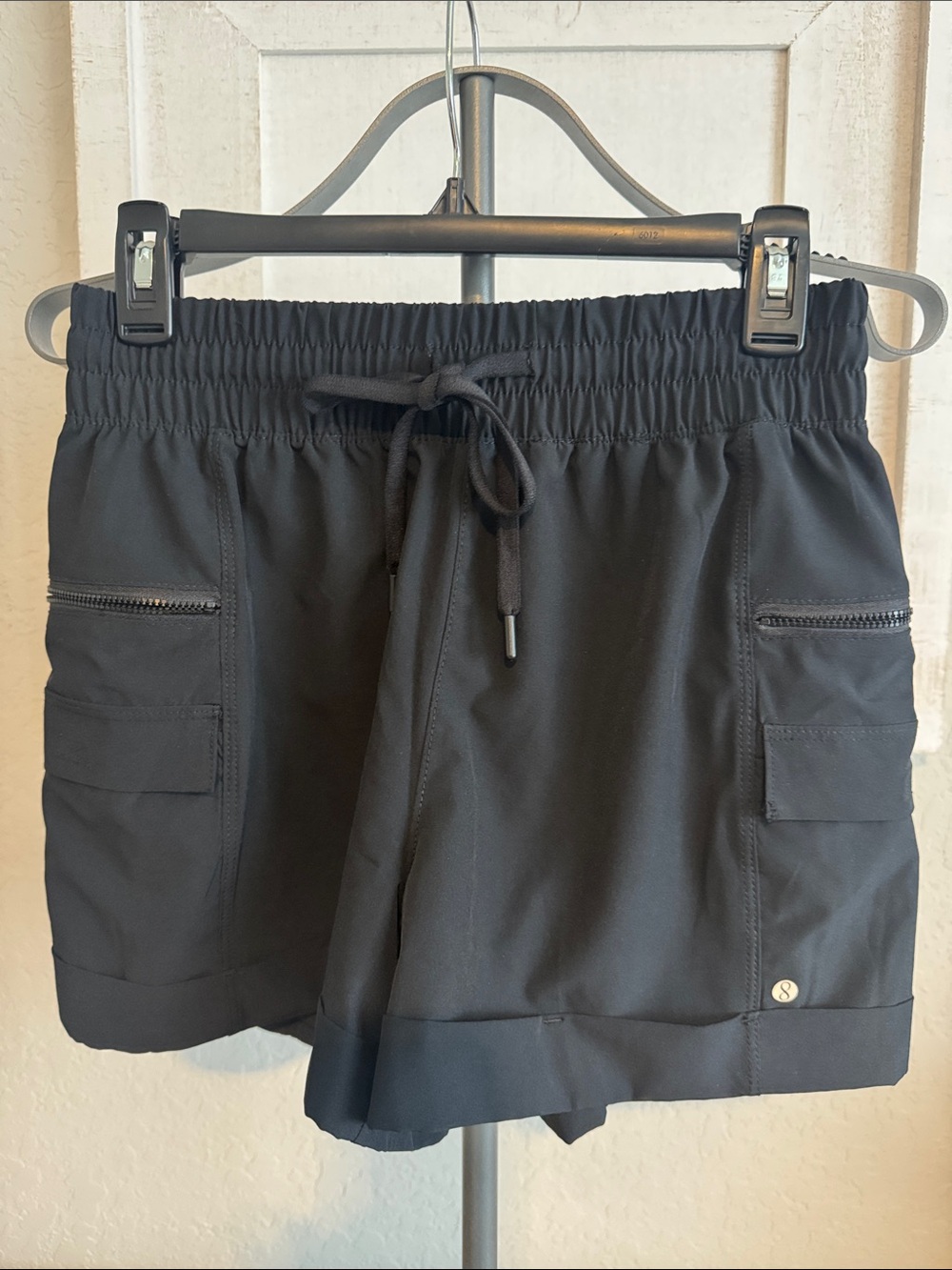 Layer 8 Black Drawstring Performance Shorts